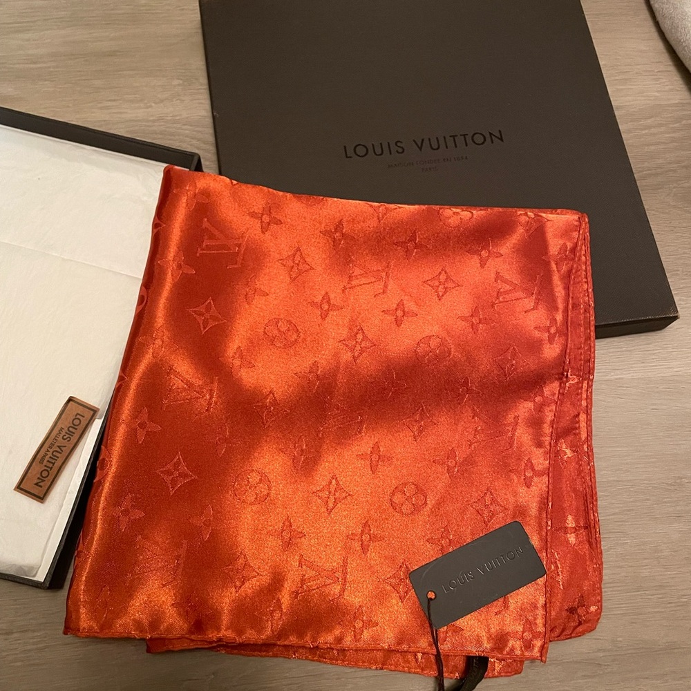 Louis Vuitton silk scarf NWT